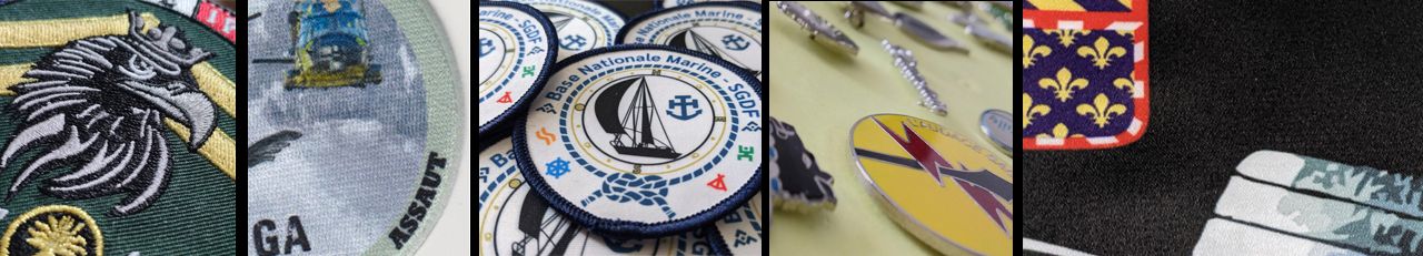 customize.fr réalise sur-mesure pour vous des écussons brodés, des écussons imprimés, des patchs PVC, des pin's ou des drapeaux. customize.fr réalise sur-mesure pour vous des écussons brodés, des écussons imprimés, des patchs PVC, des pin's ou des drapeaux.