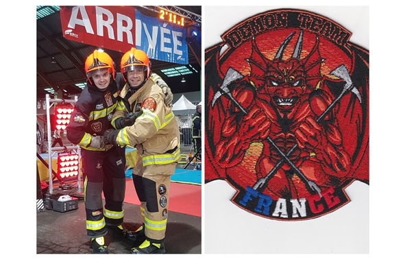 Ecussons brodés par CustomizeFR pour les compétitions Pompiers Ecussons brodés pour compétitions Pompiers