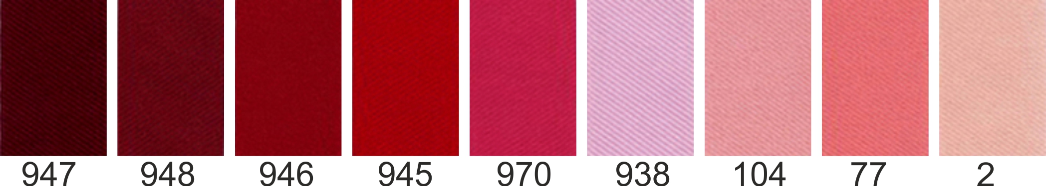 Nuances sergé customize.fr : rouges