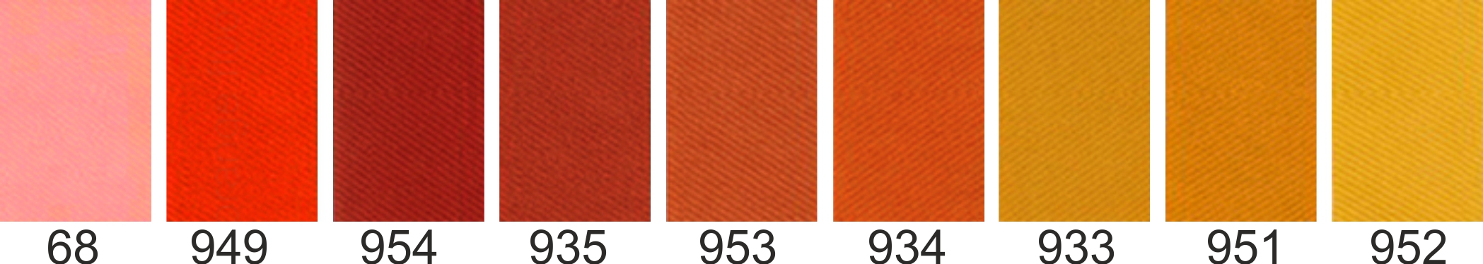 Nuances sergé customize.fr : oranges