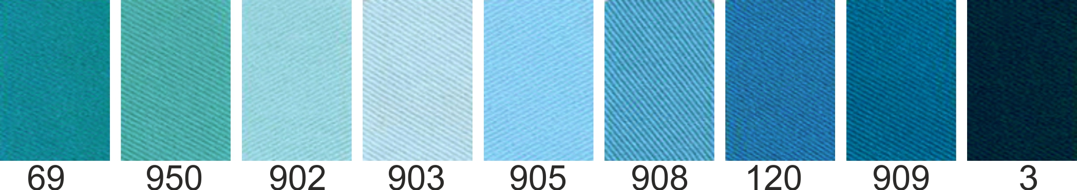 Nuances sergé customize.fr : bleus pastels