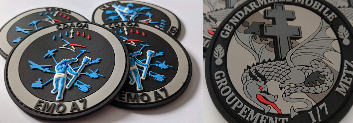 Patchs PVC gomme
